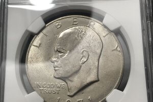 1971 D Friendly Eagle Eisenhower Dollar - Ike Dollar Variety