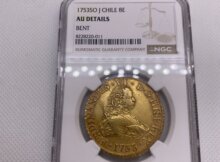 1753 SO J Chile 8 escudos