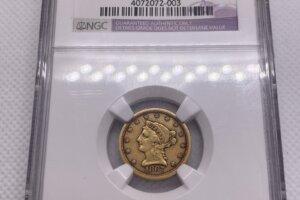 1867 $2.5 dollars gold