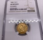 1884 $2.5 Gold Coin