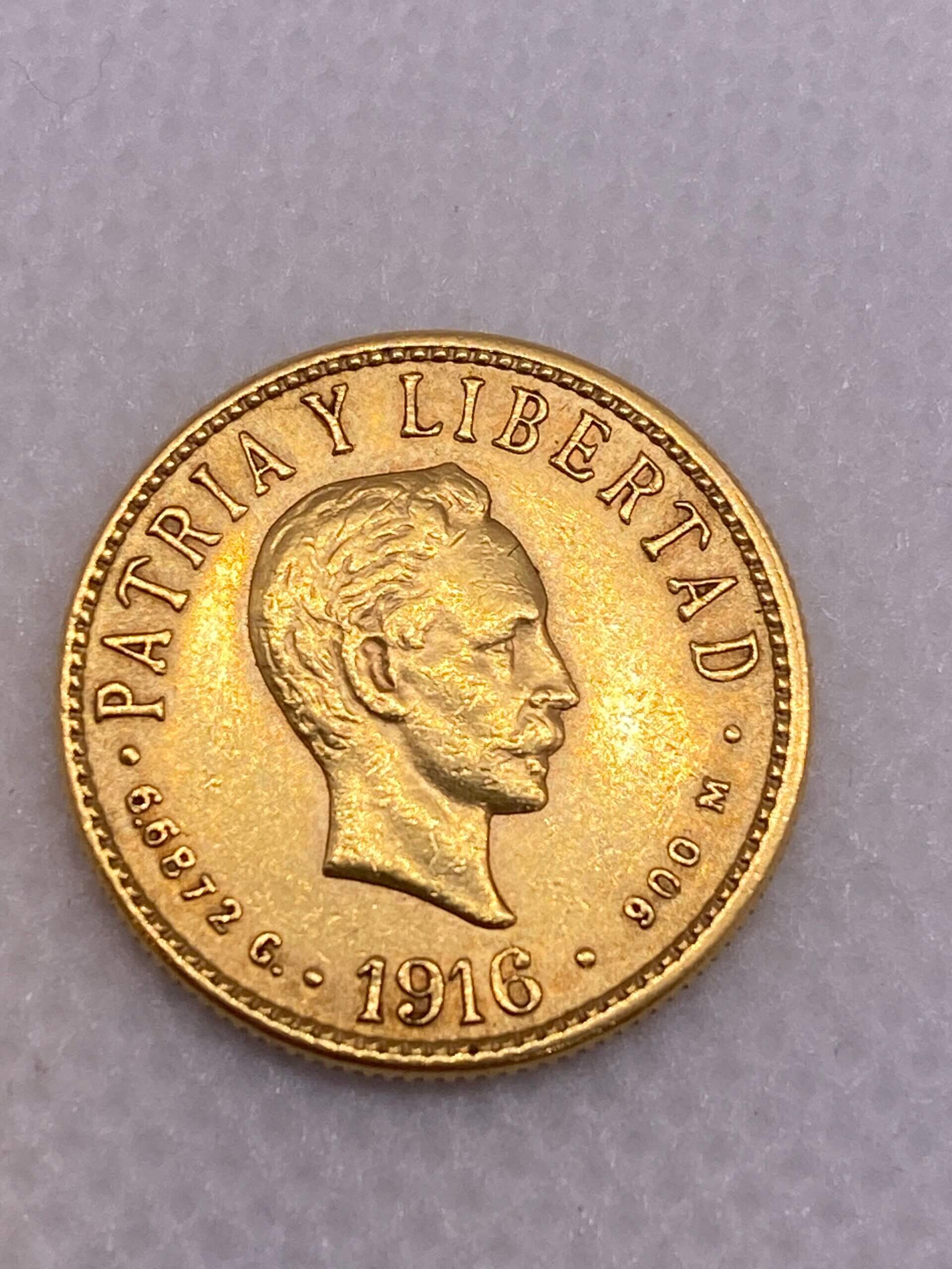 1916 4 pesos cuba