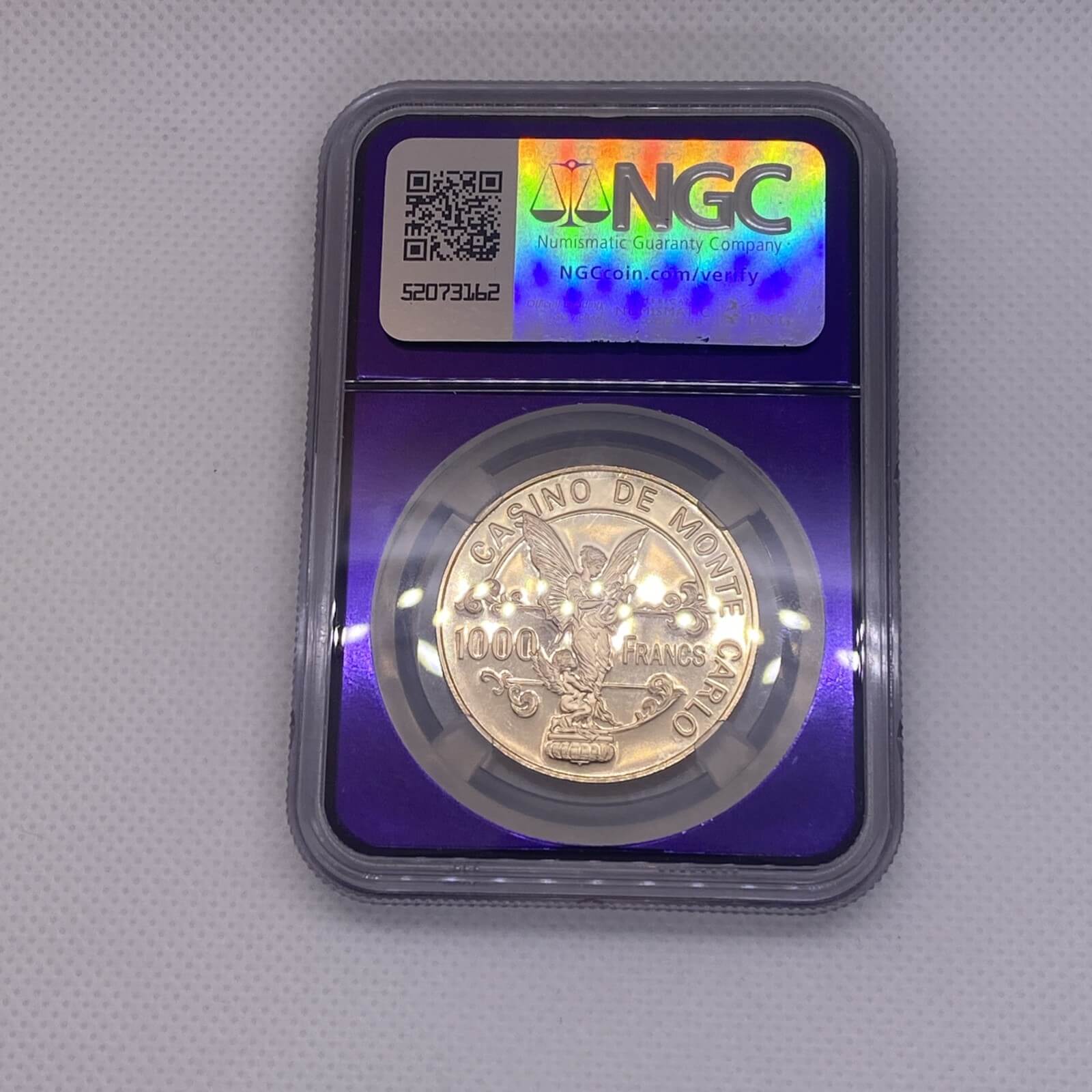 1979 FM 1000 Francs Manacco Token Rev 2