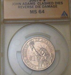 2007 adams dollar error coin