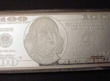 100 dollar silver bar