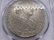 1811 Mo HJ Mexico 8 Reales Armored Bust Large Silver Coin
