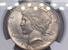 1921 Peace Dollar Silver USA Coin