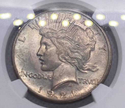 1921 Peace Dollar Silver USA Coin