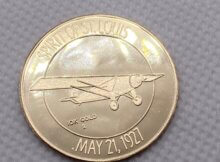1977 First Transatlantic Flight Gold Medal 50th Aniversary - Charles A. Lindbergh, Spirit of St. Louis