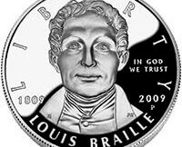 2009 Braille Silver Dollar